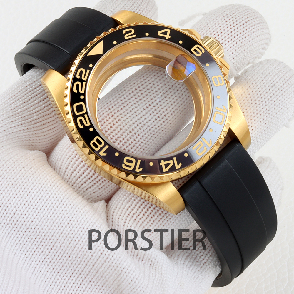 Rubber Strap Diver - 40mm Diver Watch Case for SUB