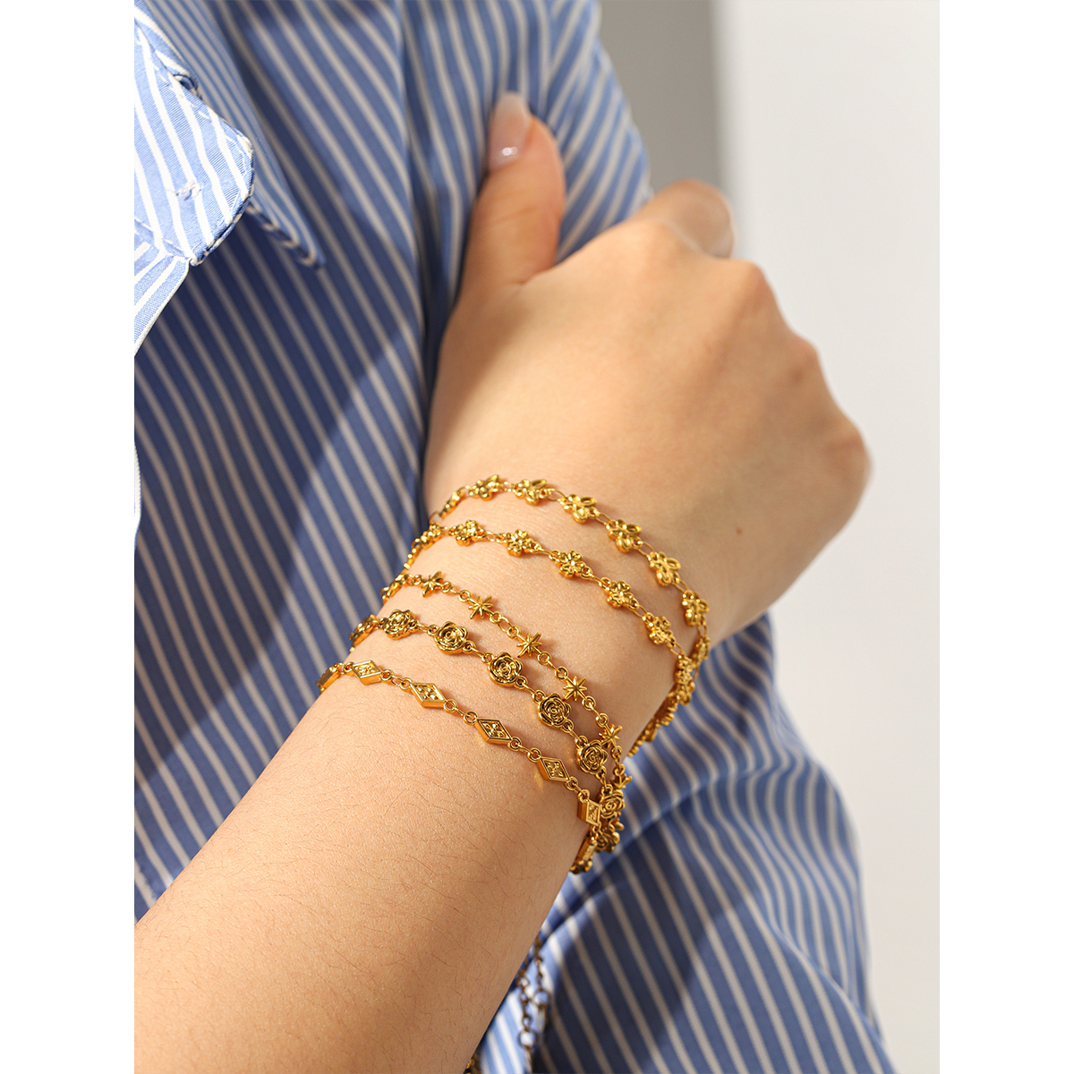 Butterfly Flower Charm Bracele - Butterfly Clasp Deployant 리뷰 및 가격