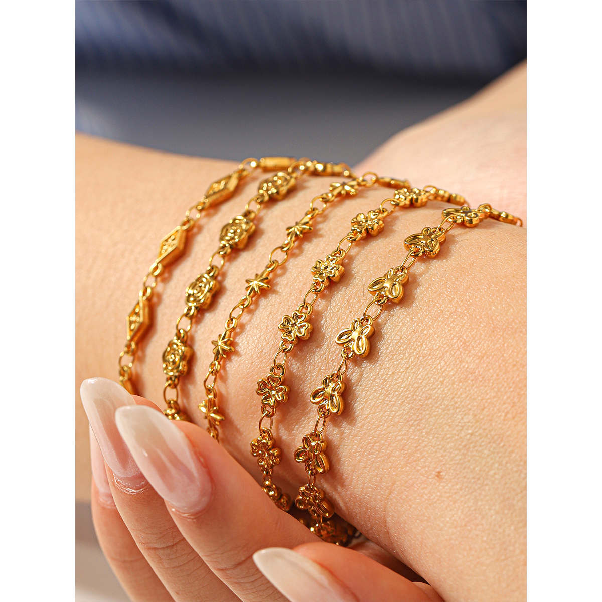 Butterfly Flower Charm Bracele - Butterfly Clasp Deployant 리뷰 및 가격