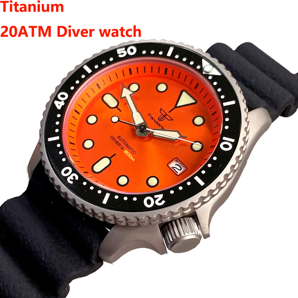Tandorio 41mm Titanium NH35 Me - Rubber Strap Diver 리뷰 및 가격