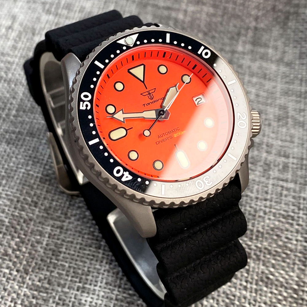 Tandorio 41mm Titanium NH35 Me - Rubber Strap Diver 리뷰 및 가격