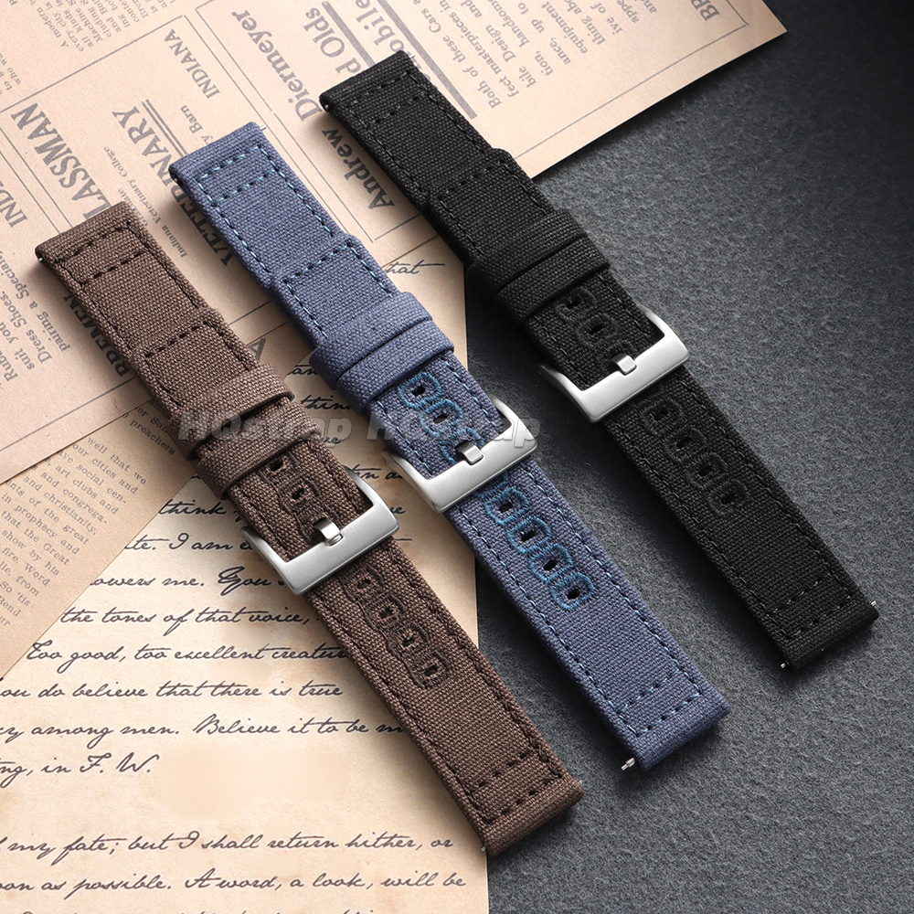 Nylon Canvas Watch Strap 18mm  - Canvas Strap Watch 리뷰 및 가격