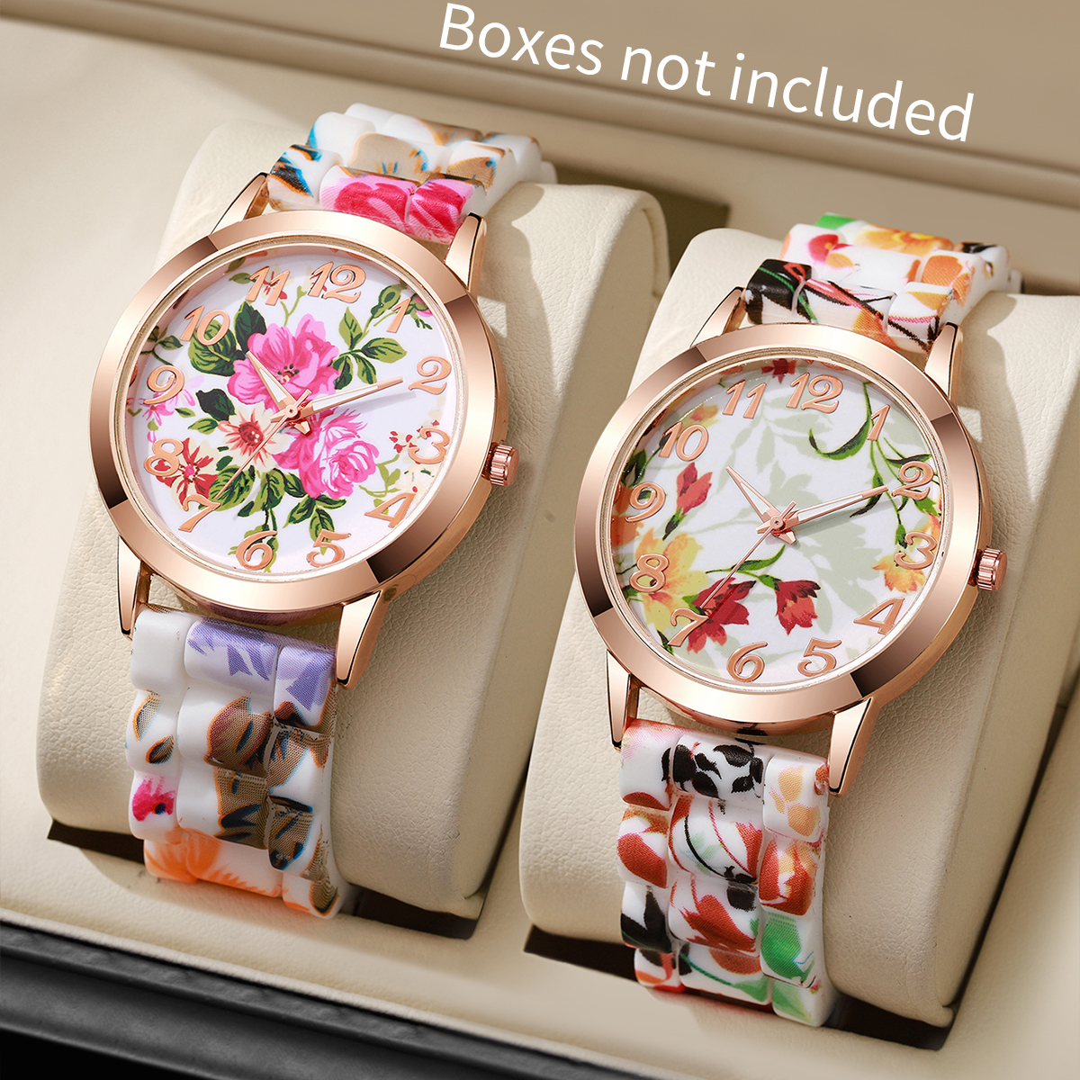 2/3/4/5PCS Fashion Flowers Pri - Silicone Band Women 리뷰 및 가격