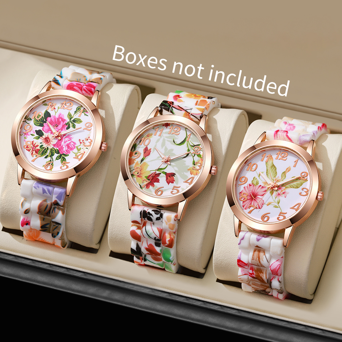 2/3/4/5PCS Fashion Flowers Pri - Silicone Band Women 리뷰 및 가격