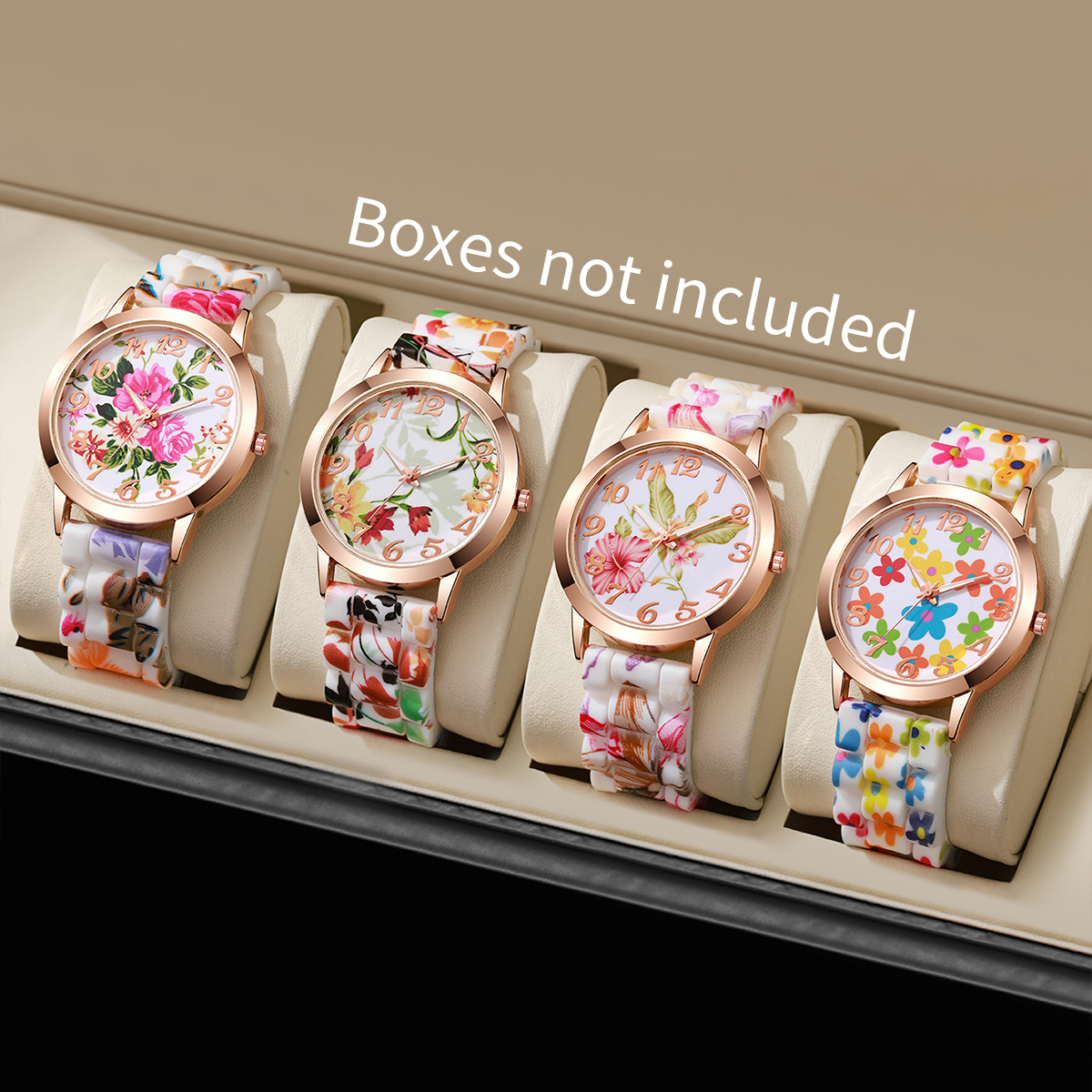 2/3/4/5PCS Fashion Flowers Pri - Silicone Band Women 리뷰 및 가격