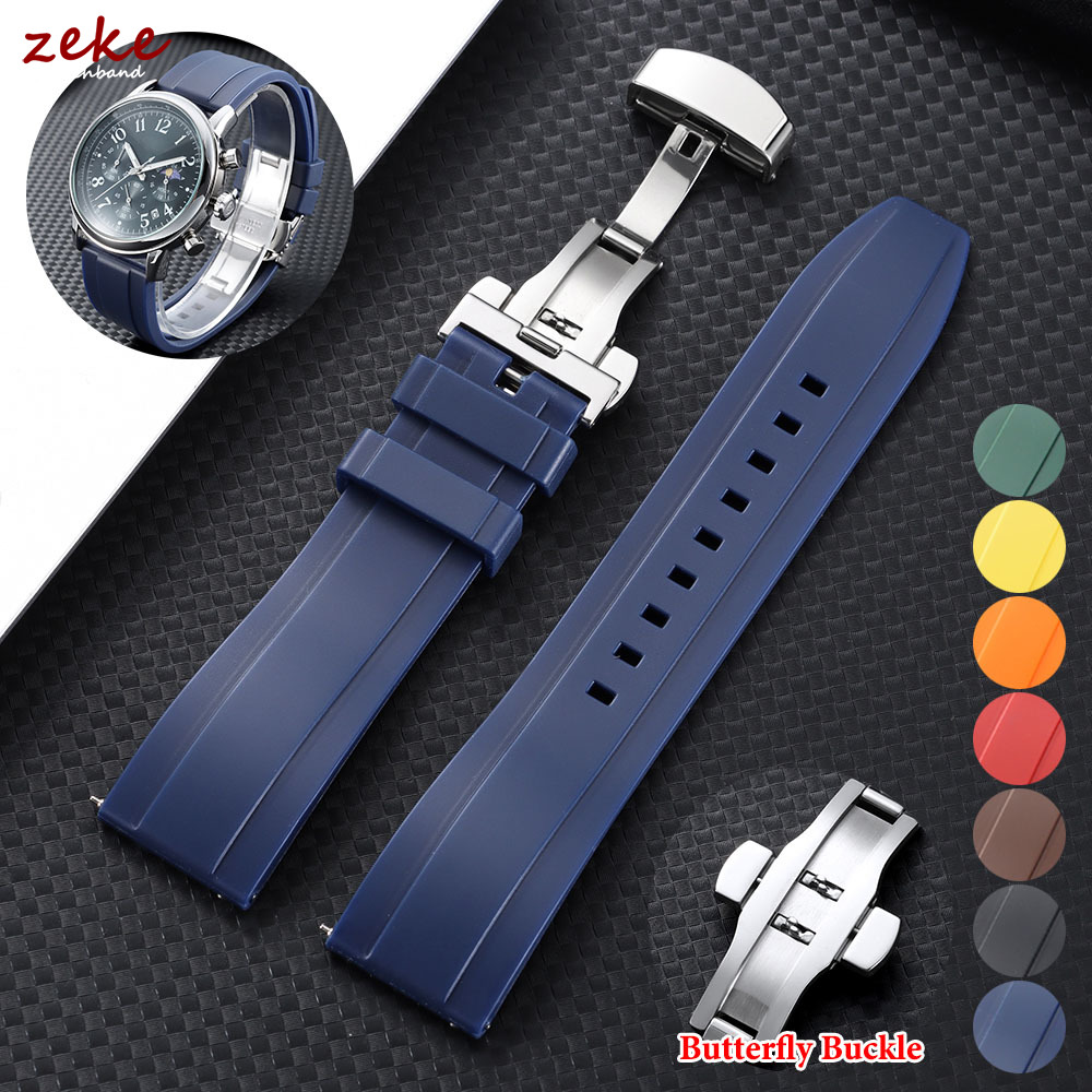 20mm 22mm Rubber Strap for Ome - Butterfly Clasp Deployant 리뷰 및 가격