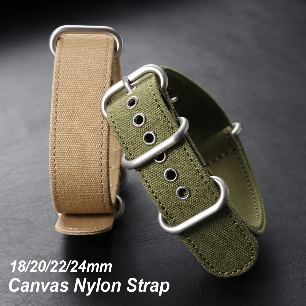 18mm 20mm 22mm 24mm Canvas Nyl - Canvas Strap Watch 리뷰 및 가격