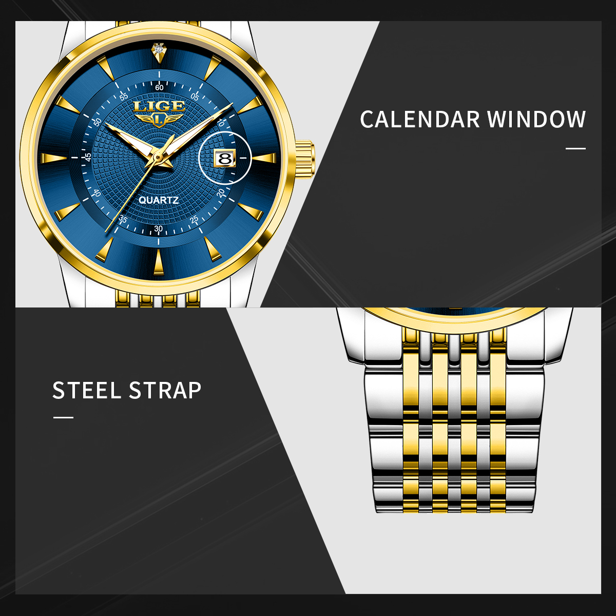 LIGE New 2026 Luxury Man Watch - Stainless Bracelet Diver 리뷰 및 가격