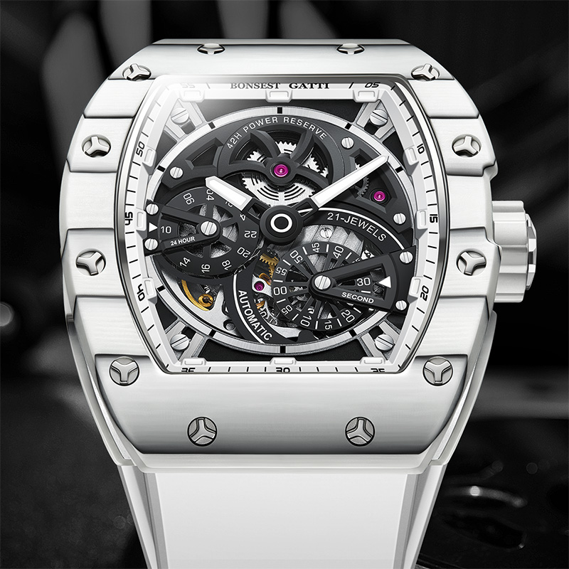 BONEST GATTI Men's Mechanical  - Rubber Strap Diver 리뷰 및 가격