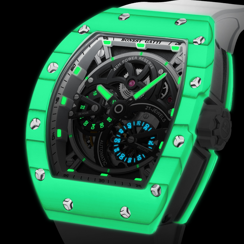 BONEST GATTI Men's Mechanical  - Rubber Strap Diver 리뷰 및 가격