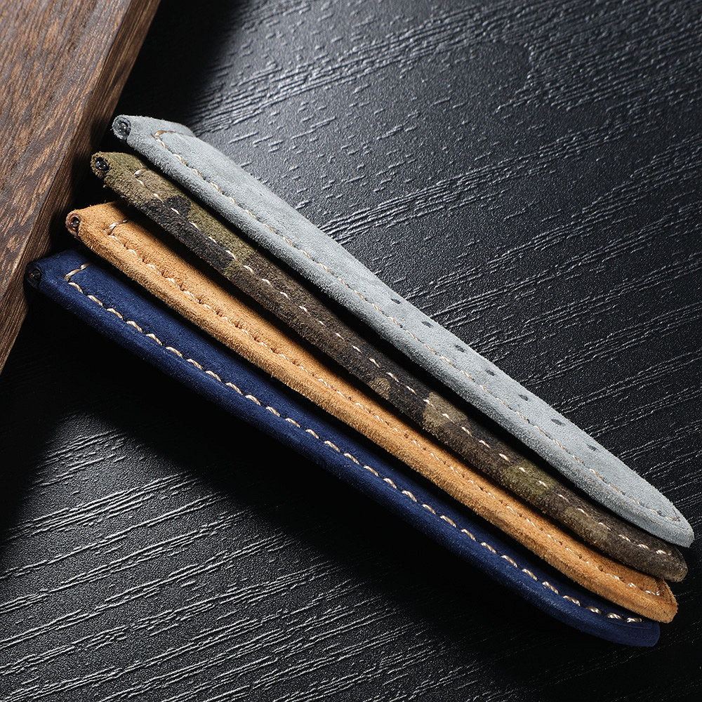 Genuine Suede Watch Strap 22mm - Suede Strap Watch 리뷰 및 가격
