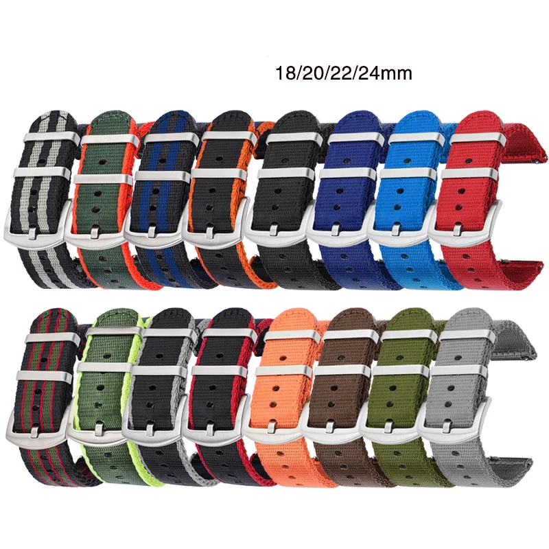 18/20/22/24mm Nylon Strap Men  - Canvas Strap Watch 리뷰 및 가격