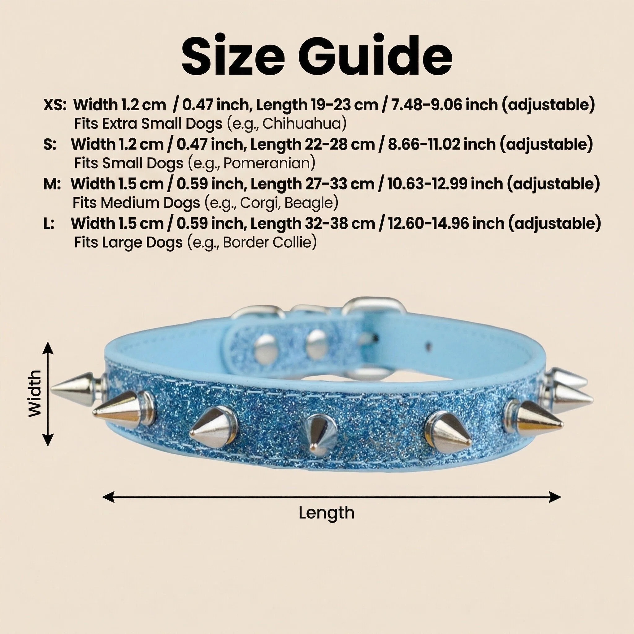 Punk Style Rivet Pet Collar Le - Leather Strap Quick Release 리뷰 및 가격