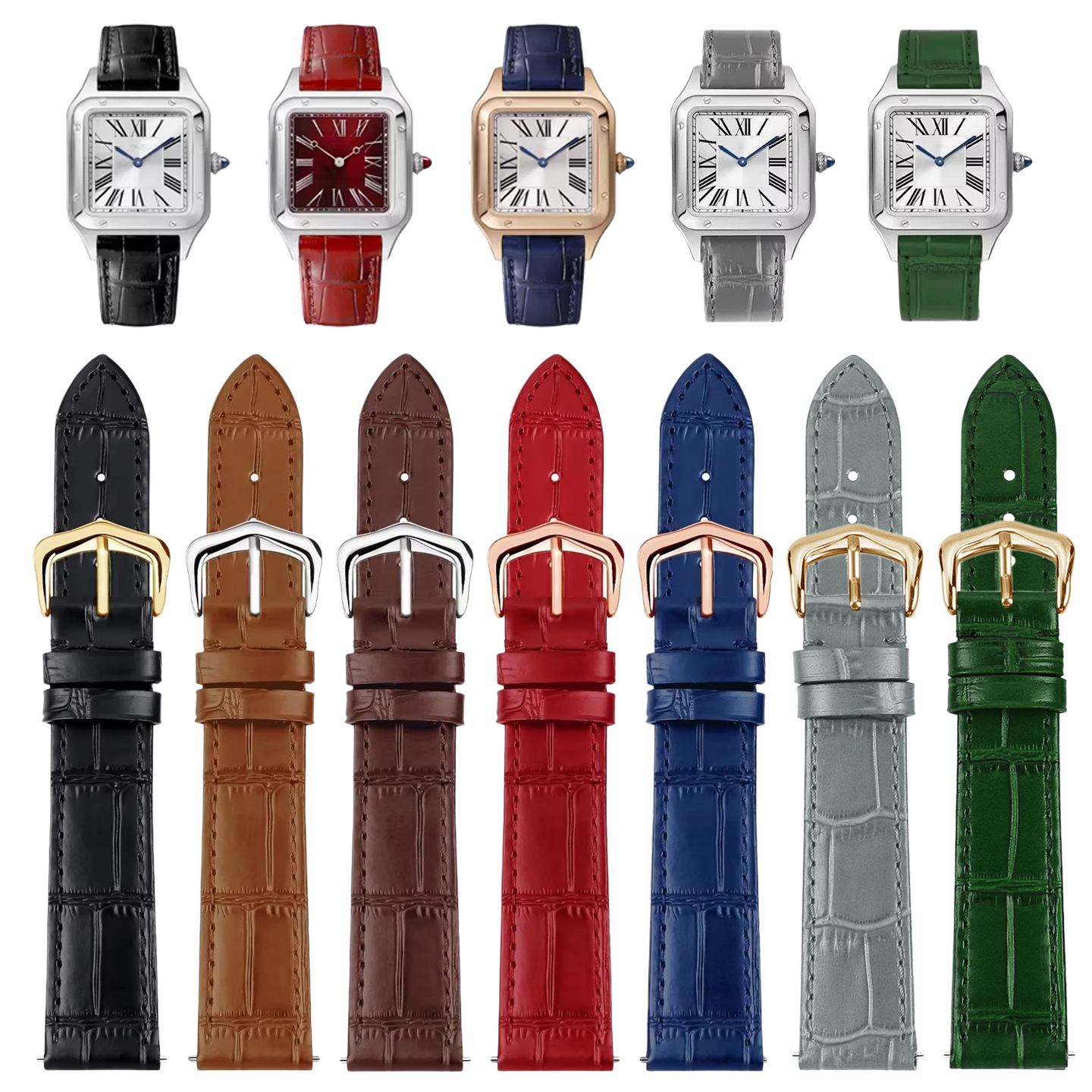 15mm 17mm 18mm 20mm Genuine Le - Leather Strap Quick Release 리뷰 및 가격