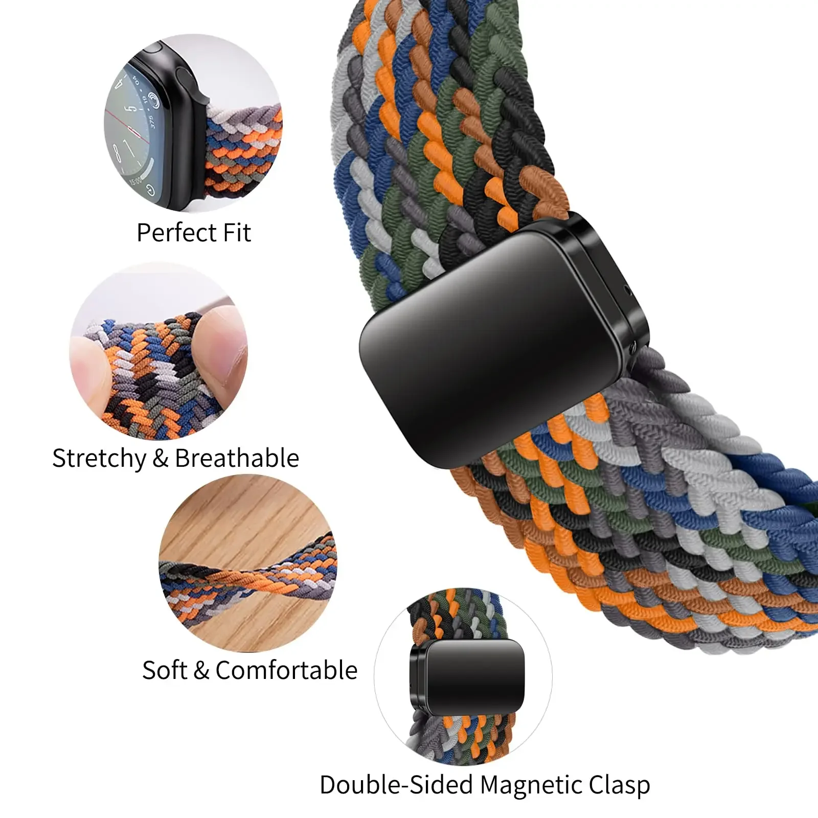 Nylon Braided Loop Strap For A - Milanese Loop Magnetic 리뷰 및 가격