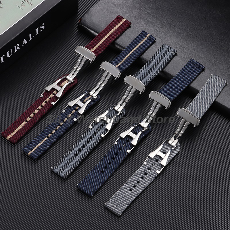 Woven Canvas Fabric Watch Band - Canvas Strap Watch 리뷰 및 가격
