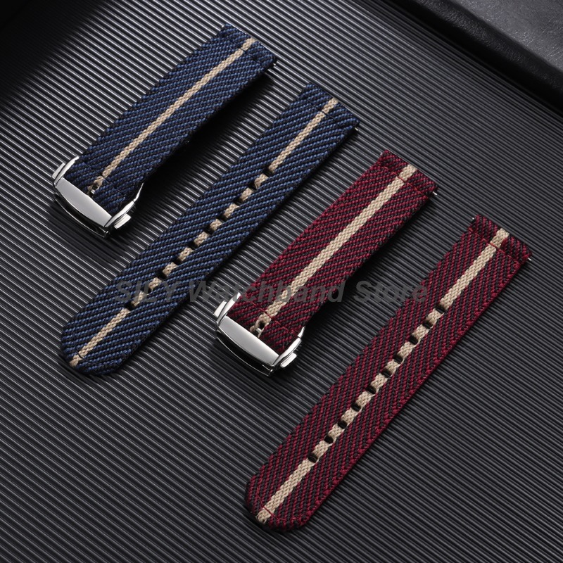 Woven Canvas Fabric Watch Band - Canvas Strap Watch 리뷰 및 가격