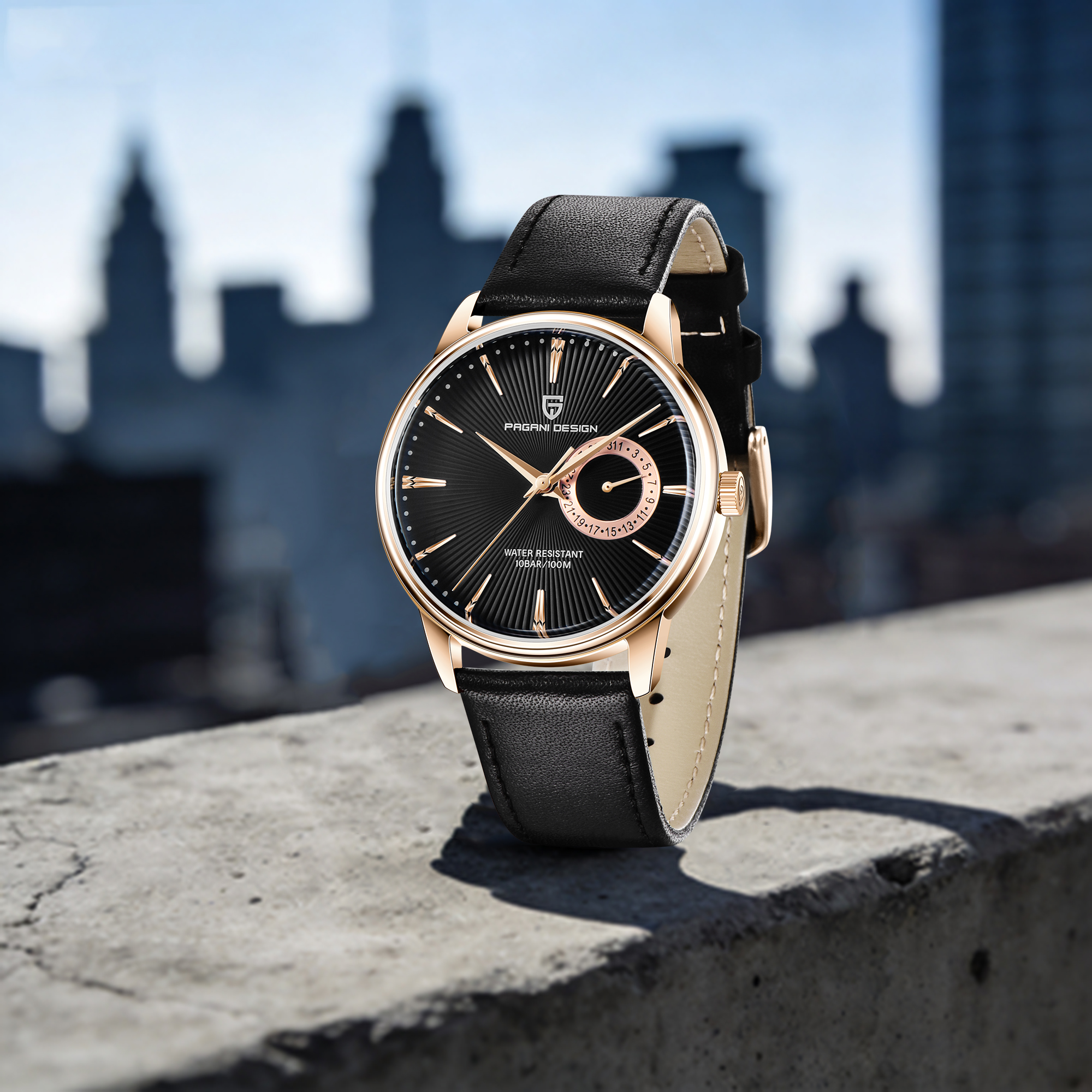 PAGANI DESIGN 2026 Best-Sellin - Leather Watch Band Men 리뷰 및 가격