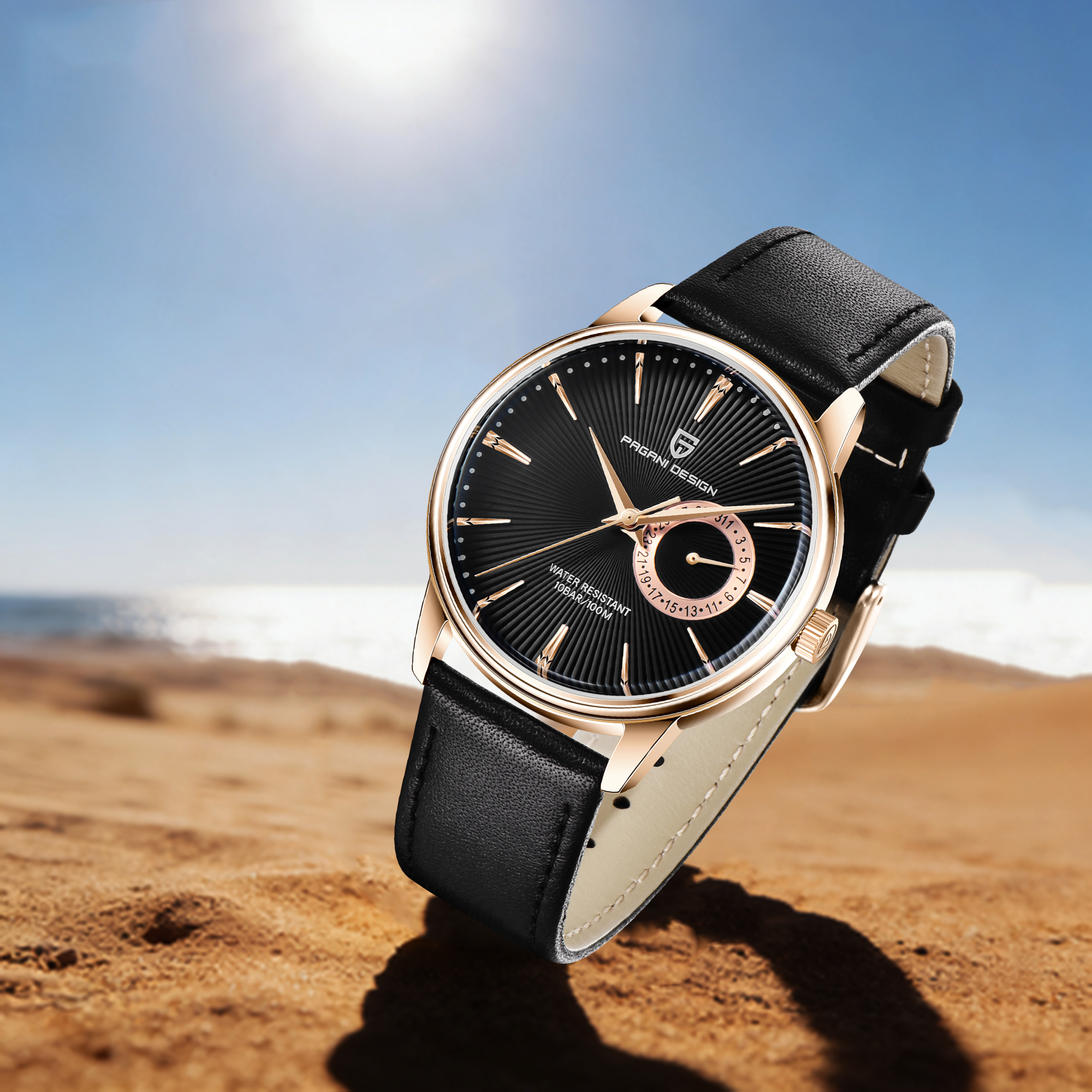 PAGANI DESIGN 2026 Best-Sellin - Leather Watch Band Men 리뷰 및 가격