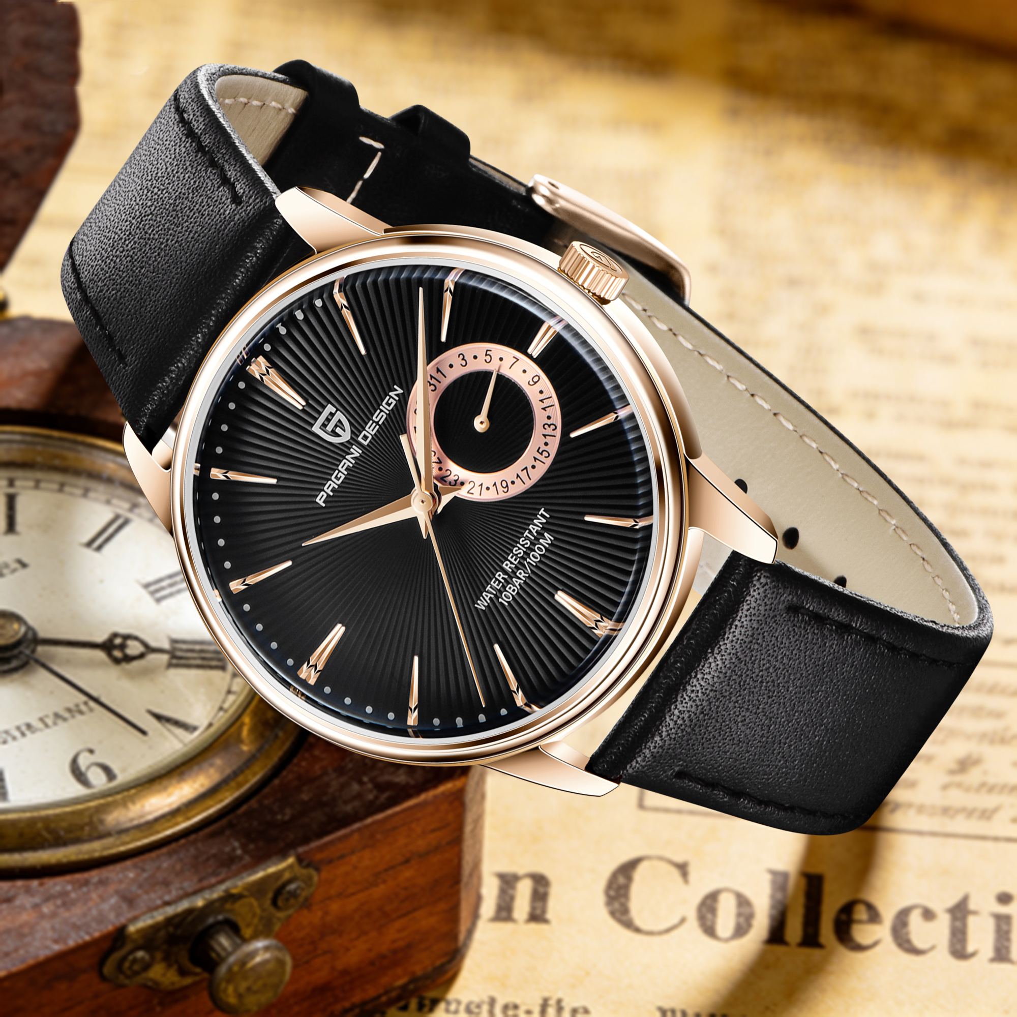 PAGANI DESIGN 2026 Best-Sellin - Leather Watch Band Men 리뷰 및 가격