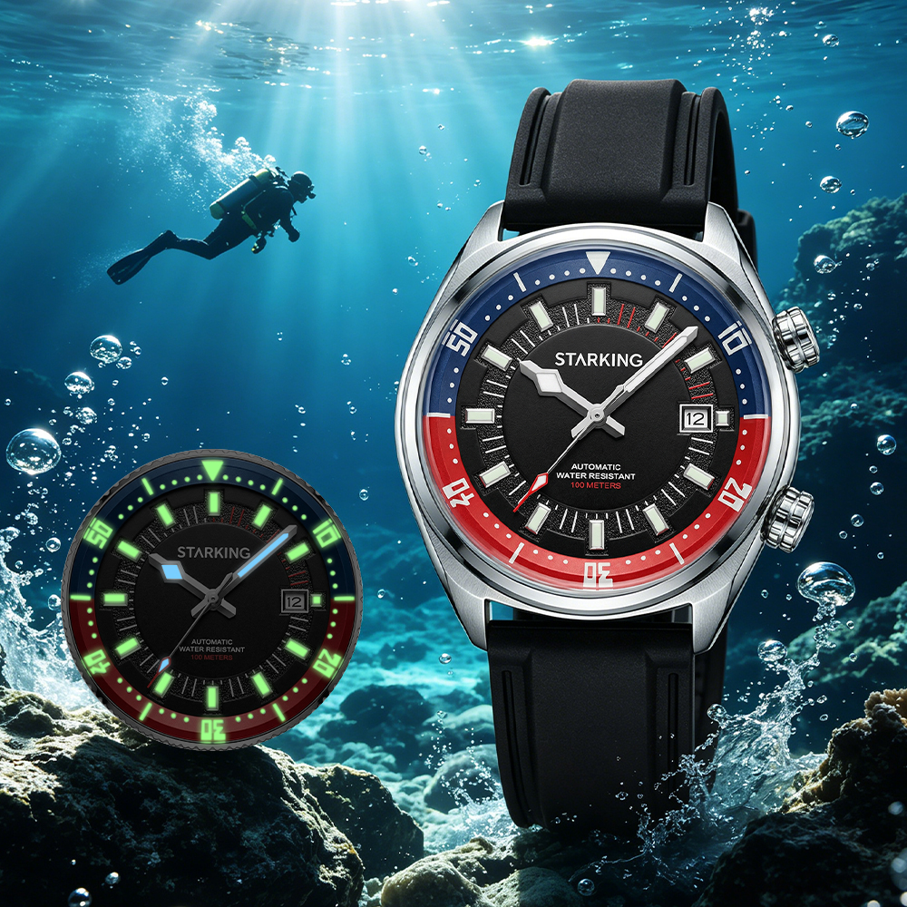 STARKING Men's Automatic 8215  - Rubber Strap Diver 리뷰 및 가격