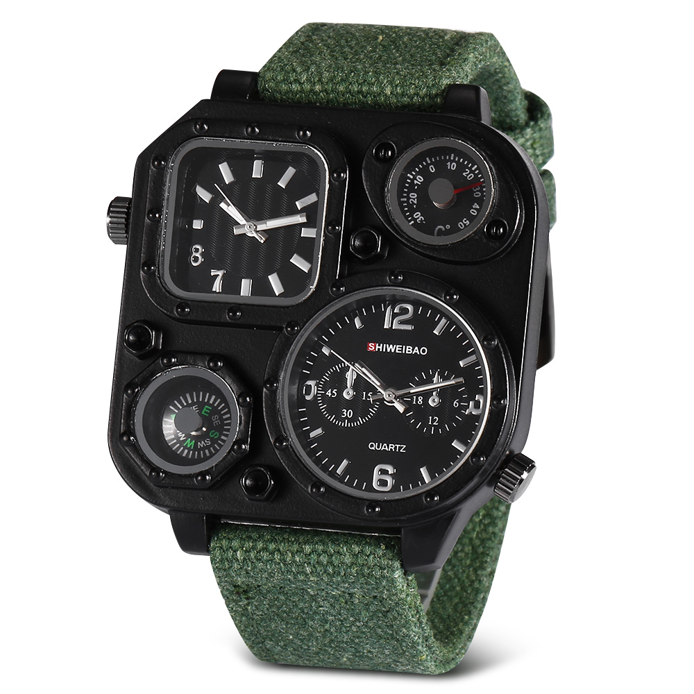 Quartz Mens Watches Top Brand  - Canvas Strap Watch 리뷰 및 가격