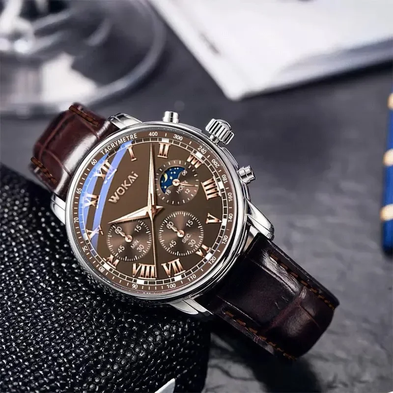 Luxury Brand Watch Mens Quartz - Leather Watch Band Men 리뷰 및 가격