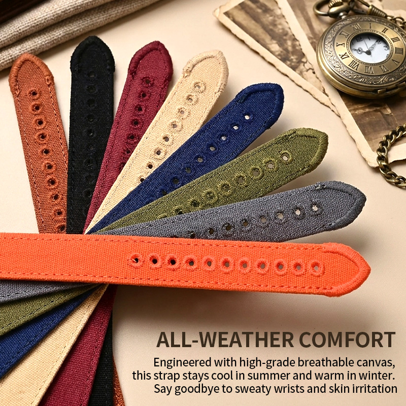 Canvas Watch Strap 18/20/22mm  - Canvas Strap Watch 리뷰 및 가격