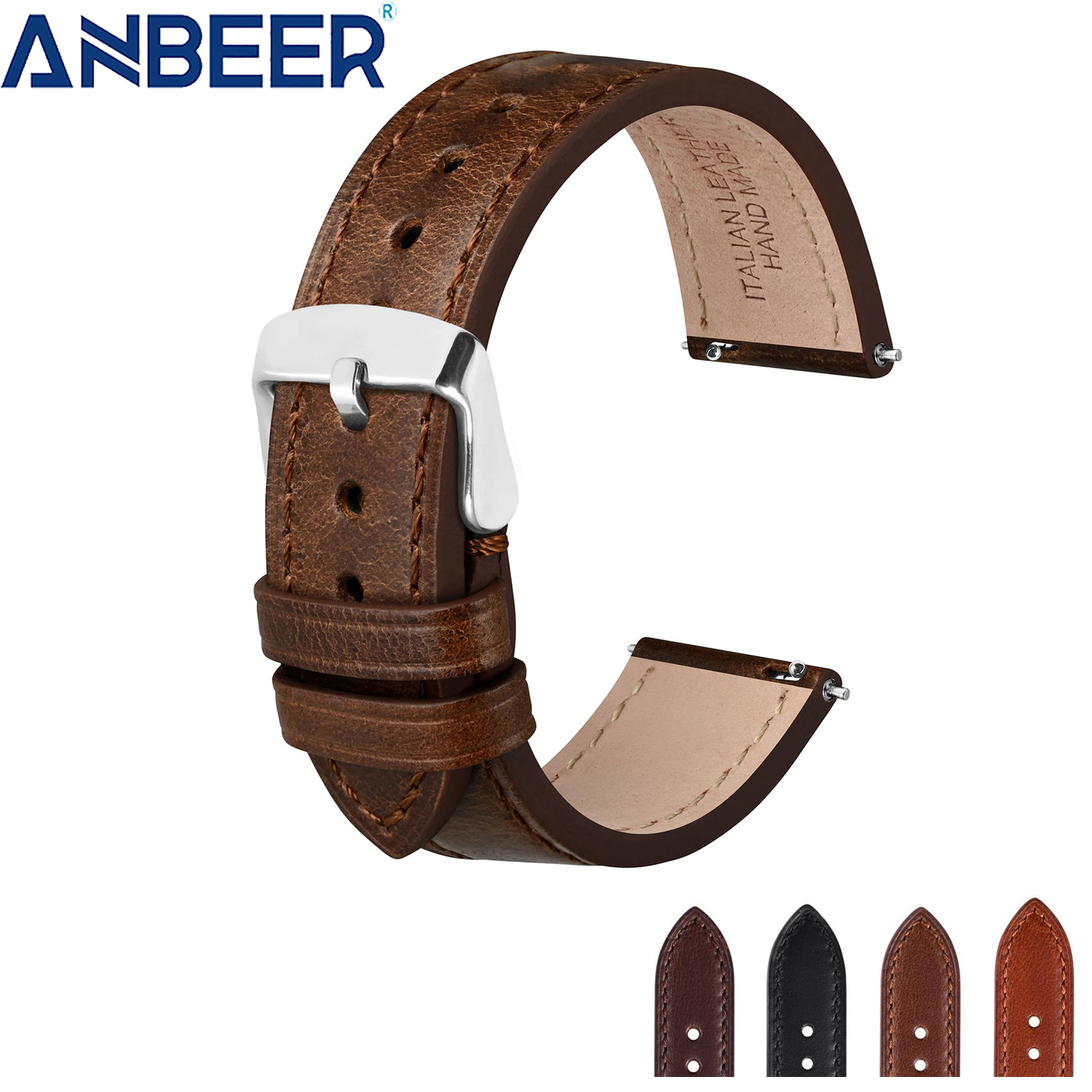 ANBEER Classic Leather Watch S - Leather Strap Quick Release 리뷰 및 가격