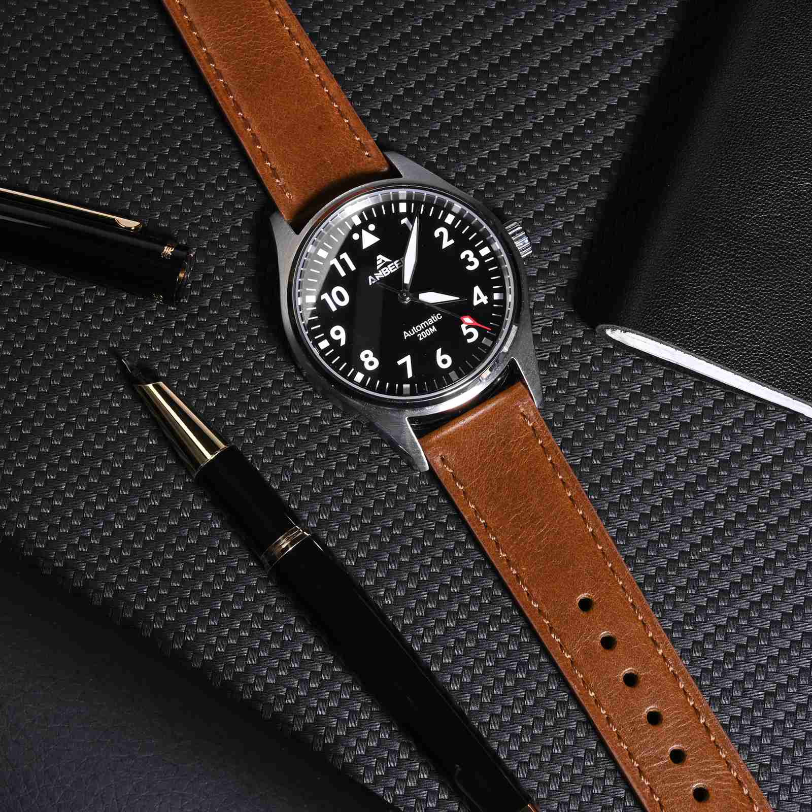 ANBEER Classic Leather Watch S - Leather Strap Quick Release 리뷰 및 가격
