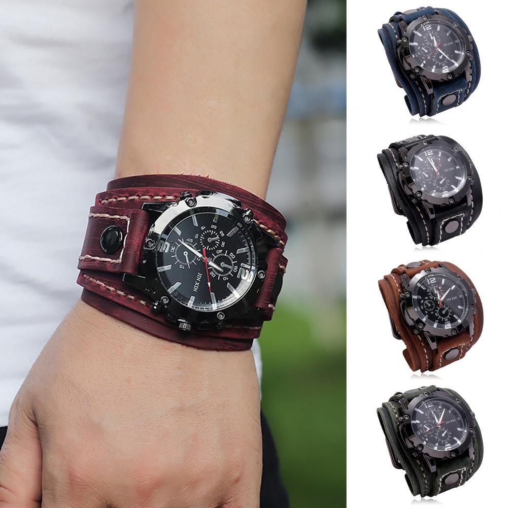 Retro Mens Quartz Watch Round  - Leather Watch Band Men 리뷰 및 가격