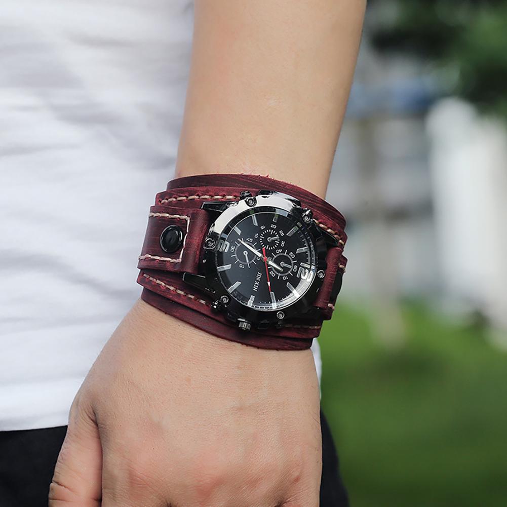 Retro Mens Quartz Watch Round  - Leather Watch Band Men 리뷰 및 가격