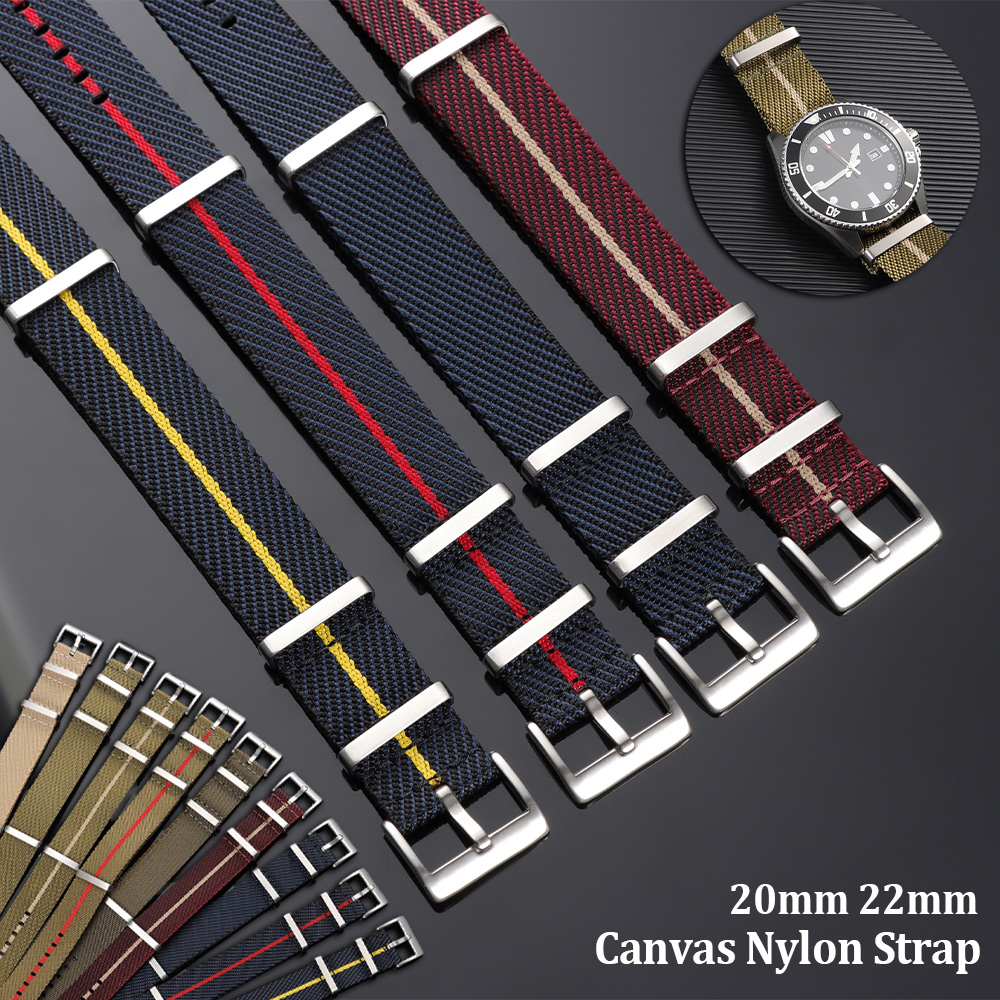 20mm 22mm Premium Military Str - Canvas Strap Watch 리뷰 및 가격