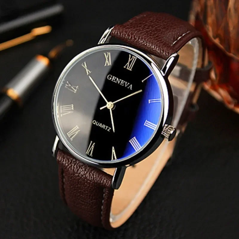 Famous Brand Men Quartz Watch  - Leather Watch Band Men 리뷰 및 가격