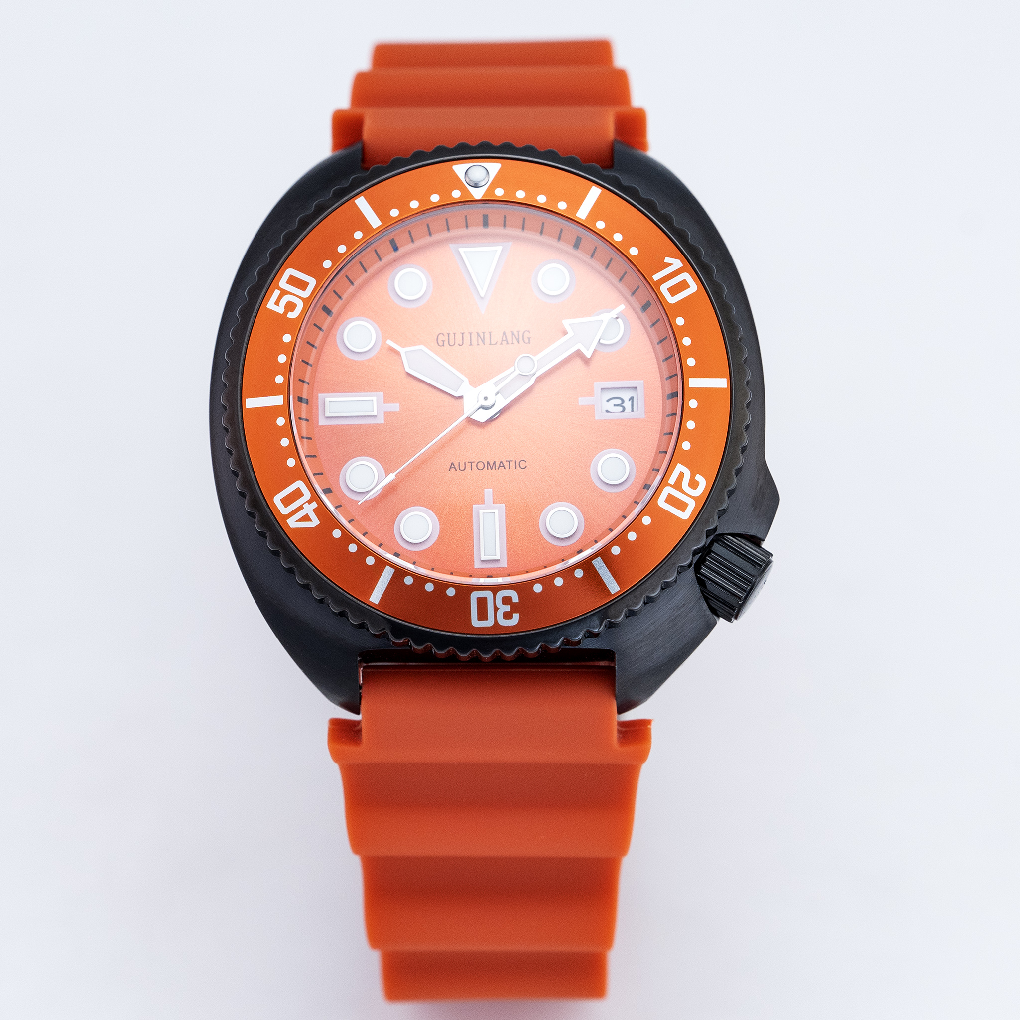 Men's Japanese/Shinese NH35A F - Rubber Strap Diver 리뷰 및 가격