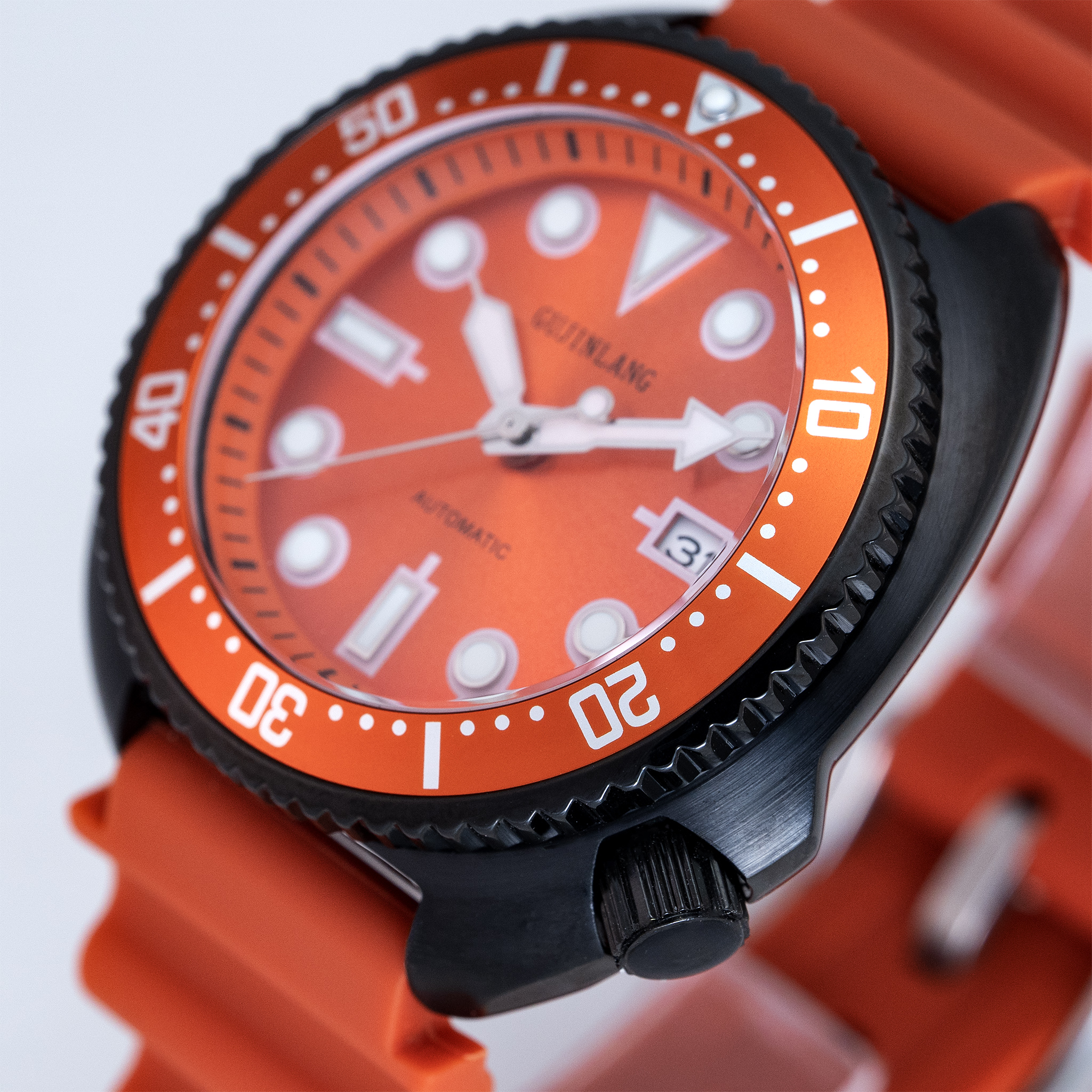 Men's Japanese/Shinese NH35A F - Rubber Strap Diver 리뷰 및 가격