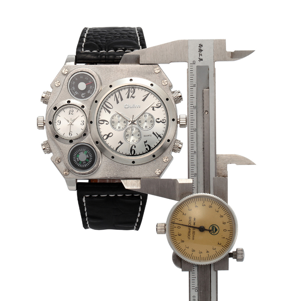 New Model OULM Watch Men Quart - Leather Watch Band Men 리뷰 및 가격