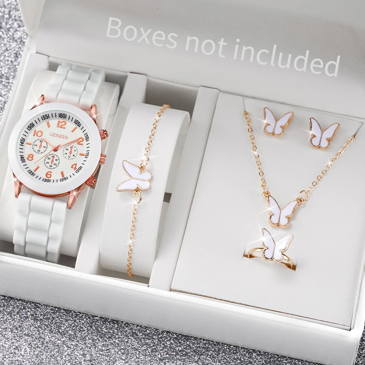 5/6PCS Fashion Women Watches C - Silicone Band Women 리뷰 및 가격