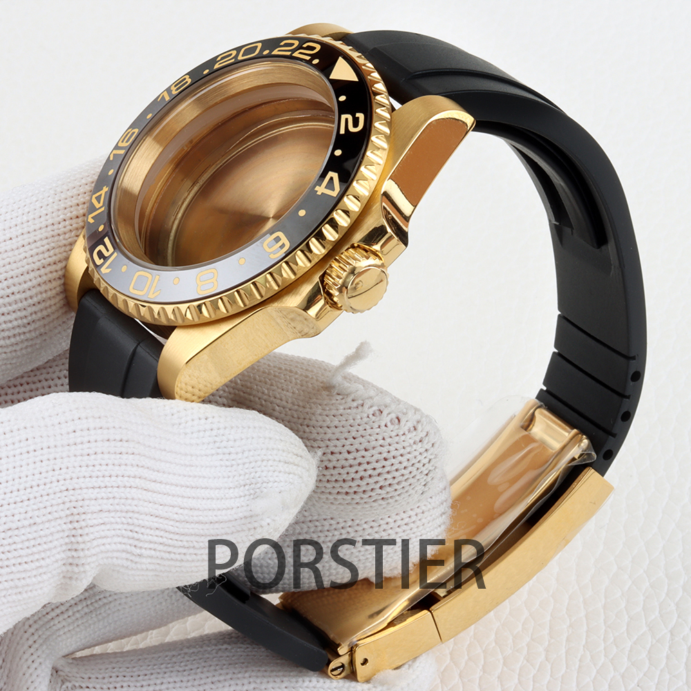 40mm Diver Watch Case for SUB  - Rubber Strap Diver 리뷰 및 가격