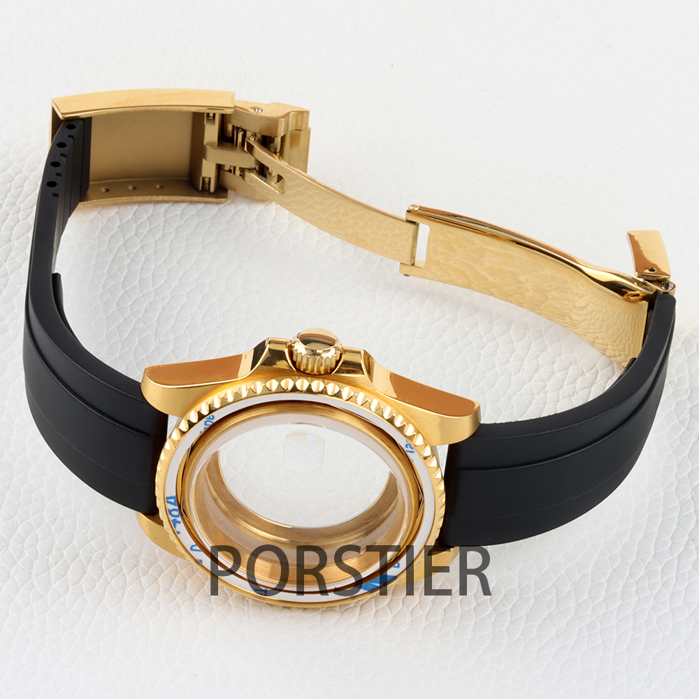 40mm Diver Watch Case for SUB  - Rubber Strap Diver 리뷰 및 가격