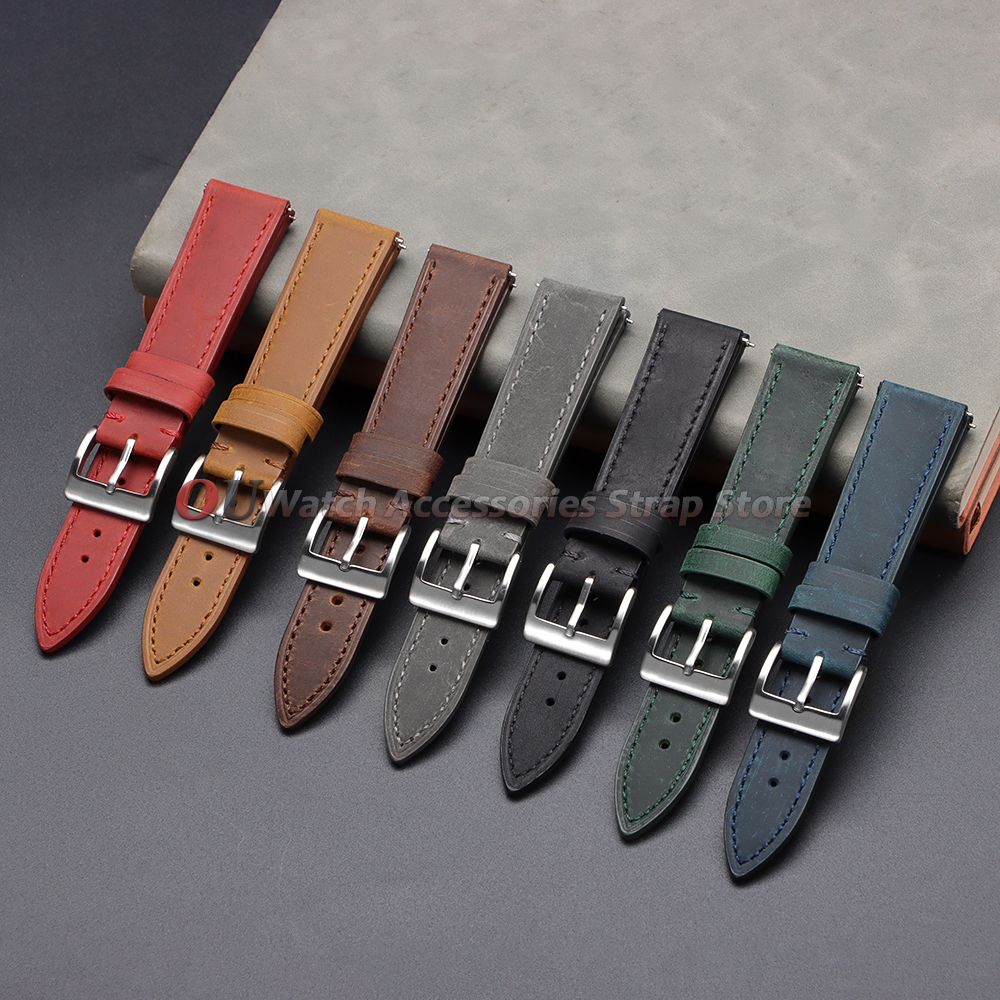 18mm 19mm 20mm 21mm 22mm 24mm  - Leather Strap Quick Release 리뷰 및 가격