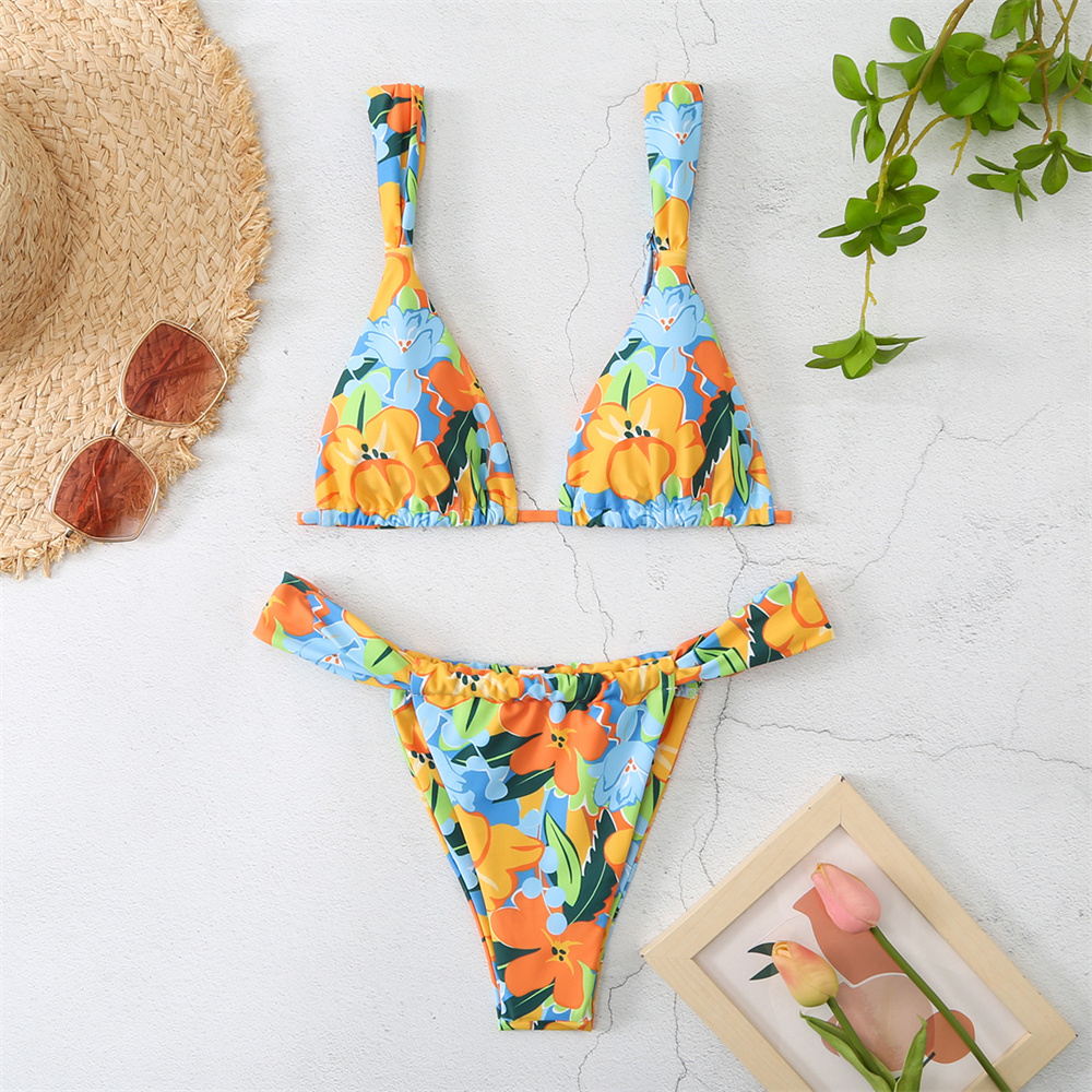Vintage Print Bikini Thong Str - Tropic Strap Vintage 리뷰 및 가격
